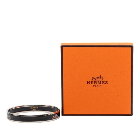 Hermes Enamel PM Silver Black Metal Belt main image 6